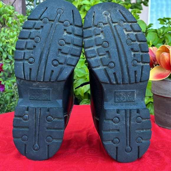 🏴󠁧󠁢󠁥󠁮󠁧󠁿 Dr. Martens MIE Chunky Black Cap Toe Oxfords UK 6 - Picture 15 of 17